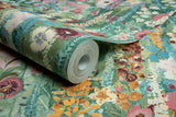 Galerie INA74601 Inia Classical Floral All-over Pink Wallpaper INA74601 Pink Wallpaper