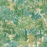 Galerie INA78602 Inia Classical Floral All-over Green Wallpaper INA78602 Green Wallpaper