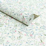 Galerie INA78803 Inia Classical Floral All-over Blue Wallpaper INA78803 Blue Wallpaper