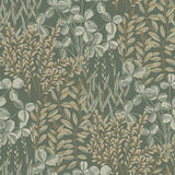 Galerie INA78901 Inia Branched Leaves All-over Green Wallpaper INA78901 Green Wallpaper