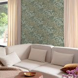 Galerie INA78901 Inia Branched Leaves All-over Green Wallpaper INA78901 Green Wallpaper