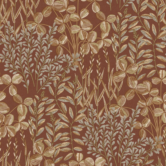 Galerie INA78902 Inia Branched Leaves All-over Red Wallpaper INA78902 Red Wallpaper