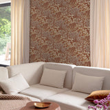 Galerie INA78902 Inia Branched Leaves All-over Red Wallpaper INA78902 Red Wallpaper