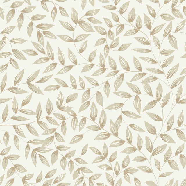 Galerie INA79201 Inia Branched Leaves All-over Beige Wallpaper INA79201 Beige Wallpaper