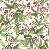 Galerie INA80401 Inia Classical Floral All-over Green Wallpaper INA80401 Green Wallpaper