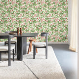 Galerie INA80401 Inia Classical Floral All-over Green Wallpaper INA80401 Green Wallpaper