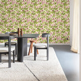 Galerie INA80402 Inia Classical Floral All-over Green Wallpaper INA80402 Green Wallpaper