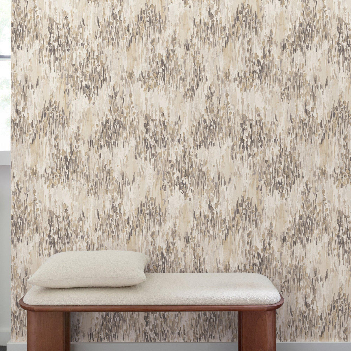 Galerie INA82801 Inia Ethnic All-over Beige Wallpaper INA82801 Beige Wallpaper