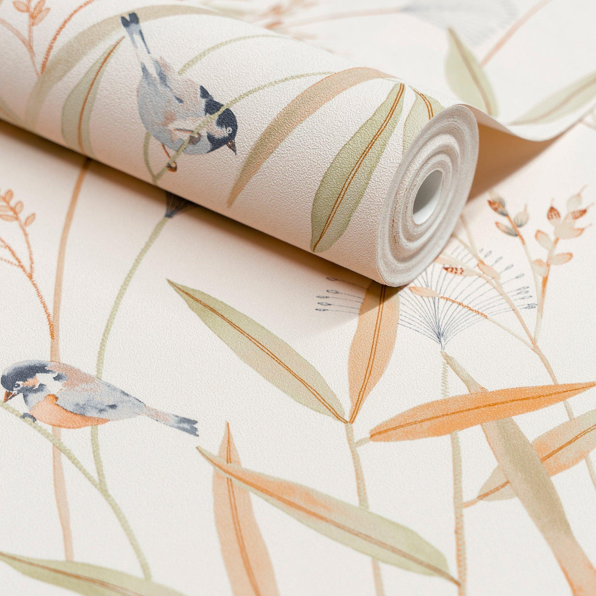 Galerie INA83501 Inia Branched Leaves All-over Beige Wallpaper INA83501 Beige Wallpaper