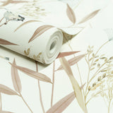 Galerie INA83502 Inia Branched Leaves All-over Beige Wallpaper INA83502 Beige Wallpaper
