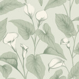 Galerie INA83601 Inia Branched Leaves All-over Green Wallpaper INA83601 Green Wallpaper