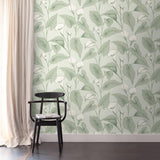 Galerie INA83601 Inia Branched Leaves All-over Green Wallpaper INA83601 Green Wallpaper