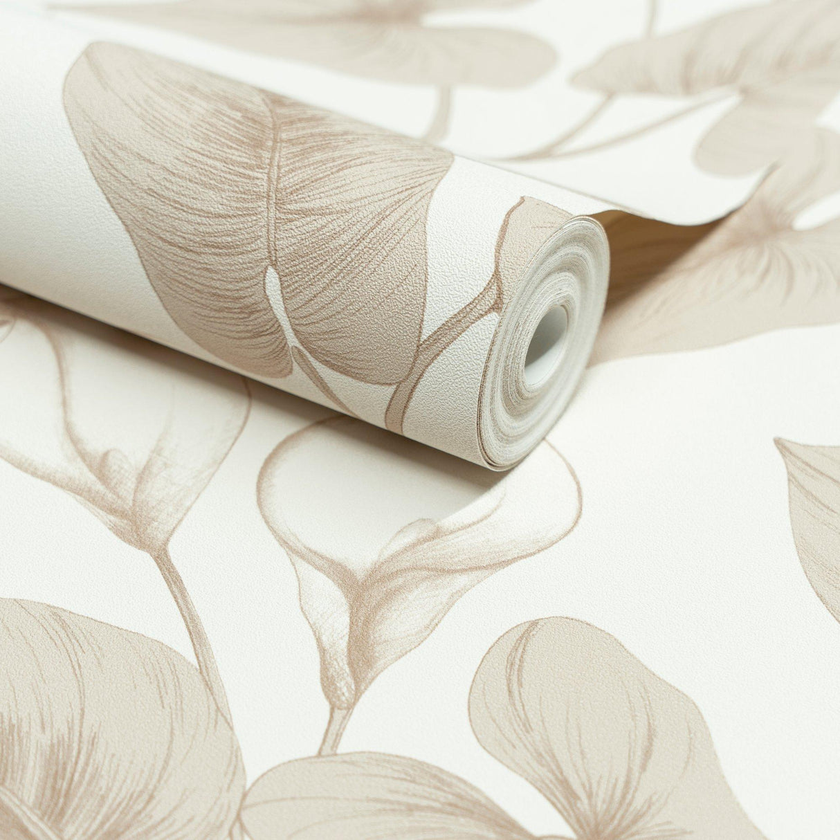 Galerie INA83602 Inia Branched Leaves All-over Beige Wallpaper INA83602 Beige Wallpaper