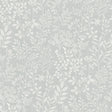 Galerie KR205001 Karuna Branched Leaves All-over Grey Wallpaper KR205001 Grey Wallpaper
