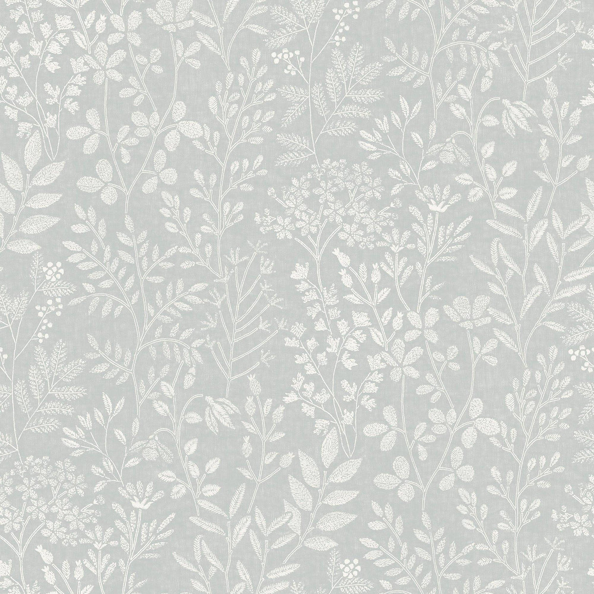 Galerie KR205001 Karuna Branched Leaves All-over Grey Wallpaper KR205001 Grey Wallpaper