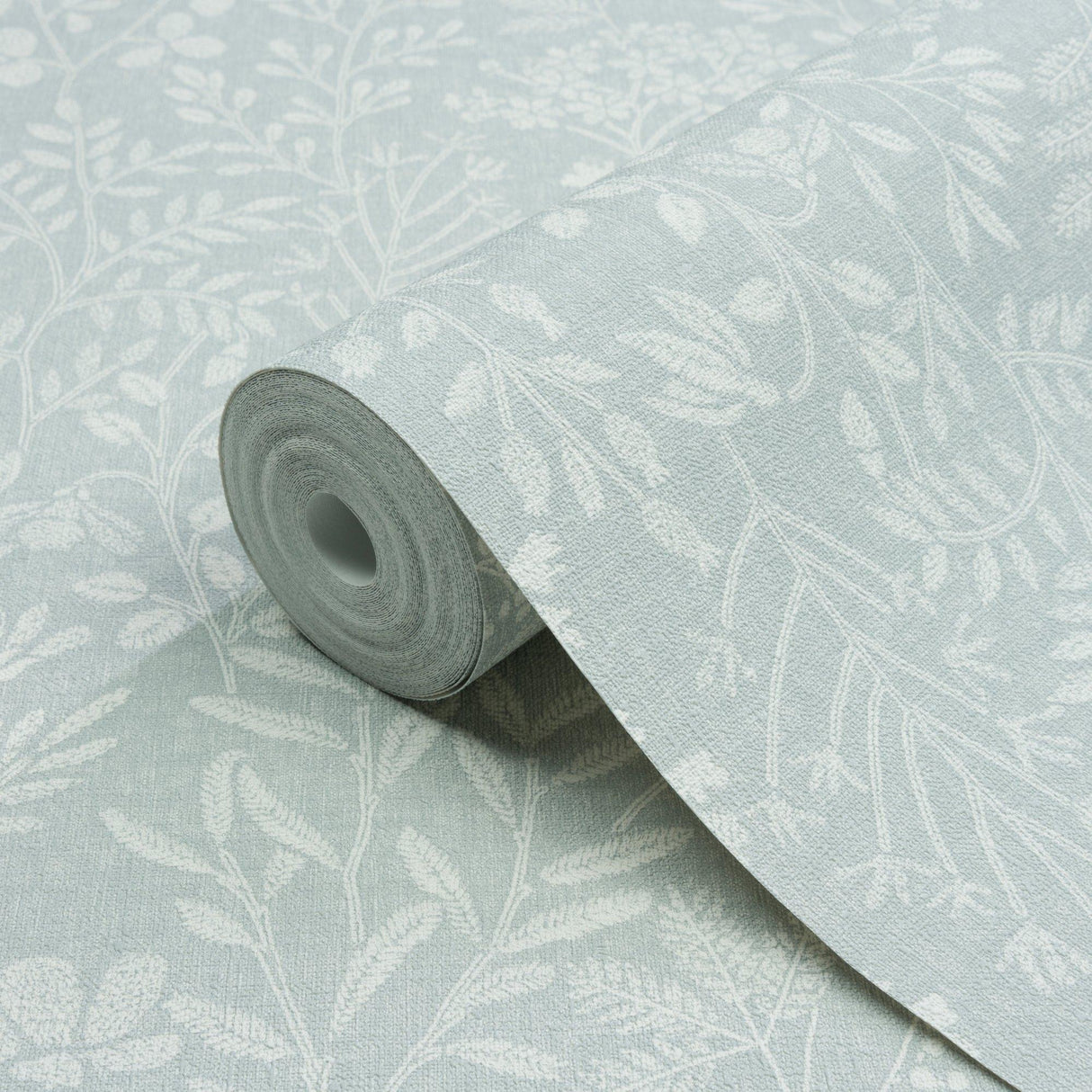 Galerie KR205001 Karuna Branched Leaves All-over Grey Wallpaper KR205001 Grey Wallpaper