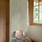 Galerie KR205003 Karuna Branched Leaves All-over Green Wallpaper KR205003 Green Wallpaper