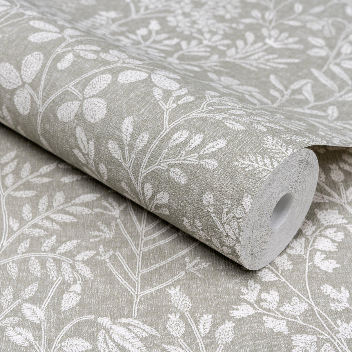 Galerie KR205003 Karuna Branched Leaves All-over Green Wallpaper KR205003 Green Wallpaper