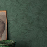 Galerie KRA67601 Karuna Branched Leaves Motive Green Wallpaper KRA67601 Green Wallpaper