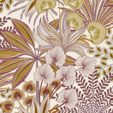 Galerie KRA69001 Karuna Branched Leaves All-over Red Wallpaper KRA69001 Red Wallpaper