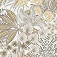 Galerie KRA69002 Karuna Branched Leaves All-over Beige Wallpaper KRA69002 Beige Wallpaper