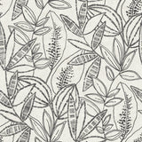 Galerie KRA71802 Karuna Branched Leaves All-over Black Wallpaper KRA71802 Black Wallpaper
