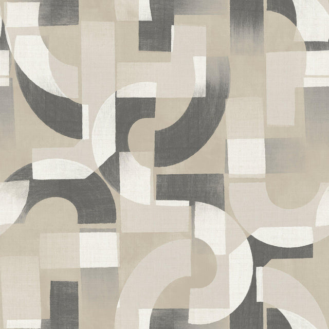 Galerie KRA76002 Karuna Geometric All-over Beige Wallpaper KRA76002 Beige Wallpaper