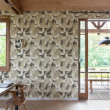 Galerie KRA76002 Karuna Geometric All-over Beige Wallpaper KRA76002 Beige Wallpaper