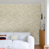 Galerie KRA76101 Karuna Branched Leaves All-over Beige Wallpaper KRA76101 Beige Wallpaper