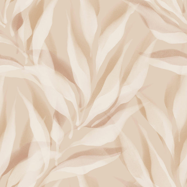 Galerie KRA76103 Karuna Branched Leaves All-over Orange Wallpaper KRA76103 Orange Wallpaper
