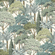 Galerie KRA76302 Karuna Branched Leaves All-over Green Wallpaper KRA76302 Green Wallpaper