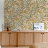 Galerie KRA76602 Karuna Classical Floral All-over Beige Wallpaper KRA76602 Beige Wallpaper