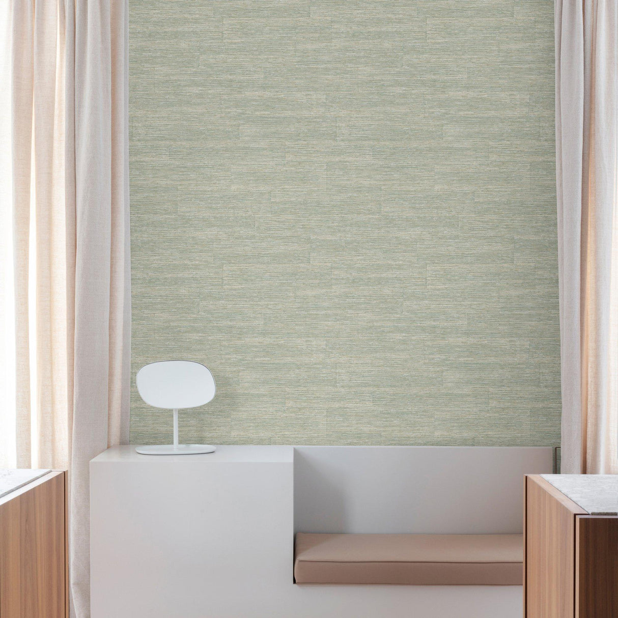 Galerie PW1006 Precious Weaves Textile Plain Grey Wallpaper PW1006 Grey Wallpaper