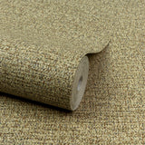 Galerie PW1110 Precious Weaves Textile Plain Gold Wallpaper PW1110 Gold Wallpaper