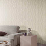 Galerie PW3101 Precious Weaves Geometric All-over Beige Wallpaper PW3101 Beige Wallpaper
