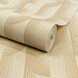 Galerie PW3105 Precious Weaves Geometric All-over Beige Wallpaper PW3105 Beige Wallpaper