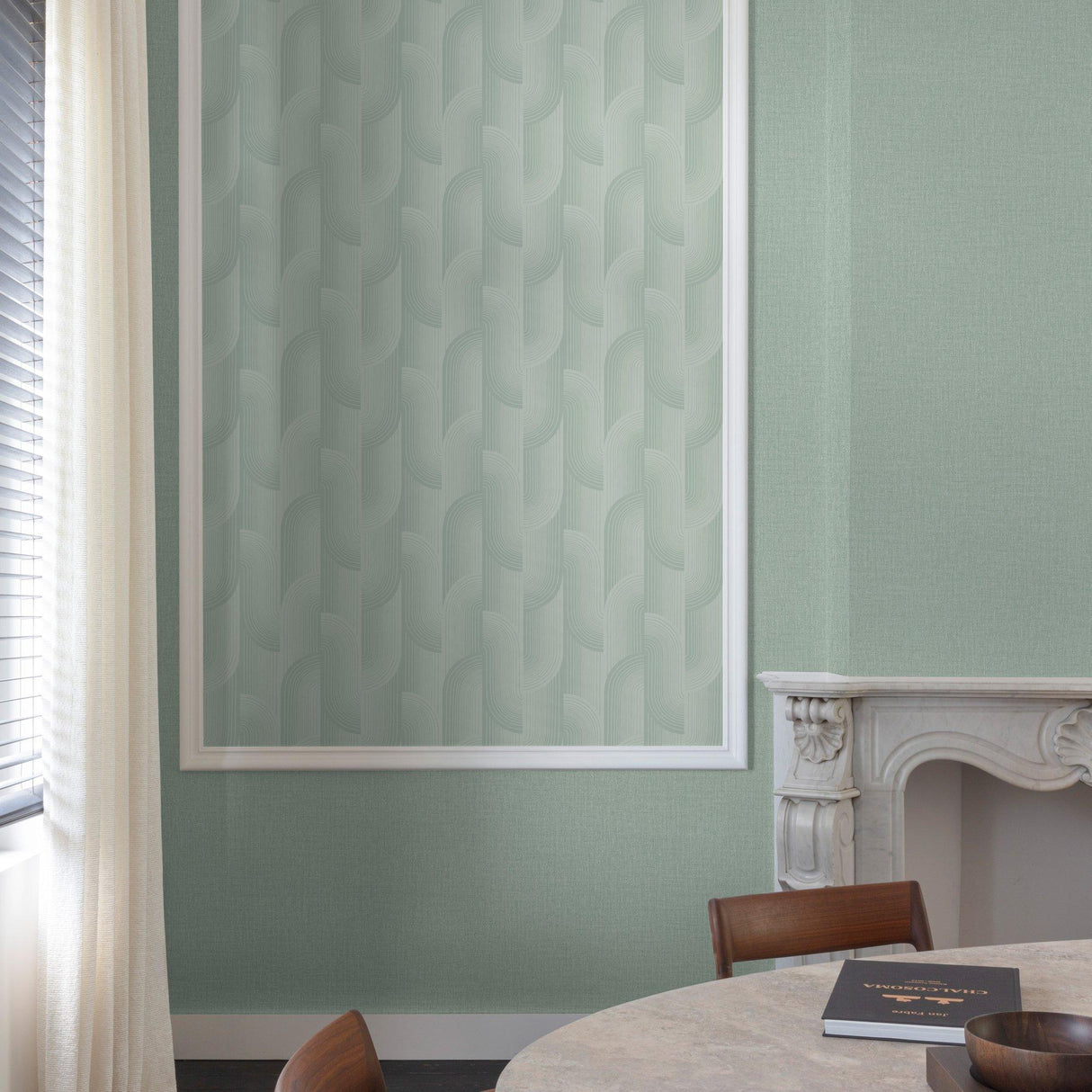 Galerie PW3106 Precious Weaves Geometric All-over Blue Wallpaper PW3106 Blue Wallpaper