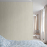 Galerie PW4002 Precious Weaves Irregular Stripes Beige Wallpaper PW4002 Beige Wallpaper