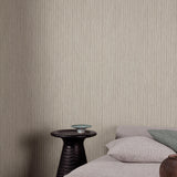 Galerie PW4008 Precious Weaves Irregular Stripes Brown Wallpaper PW4008 Brown Wallpaper