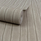 Galerie PW4008 Precious Weaves Irregular Stripes Brown Wallpaper PW4008 Brown Wallpaper