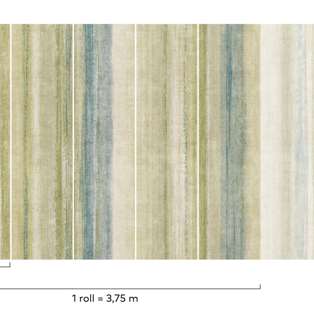 Galerie PW6001 Precious Weaves Styled Stripes Green Mural PW6001 Green Mural