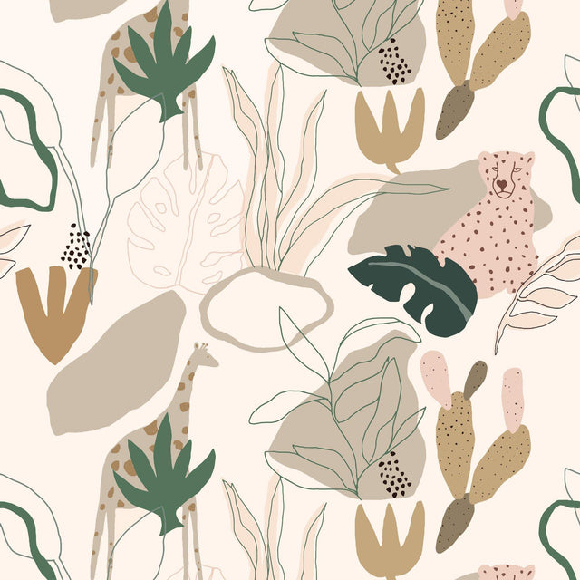 Galerie RB247 Day Dreamers Safari Beige Mural RB247 Beige Mural