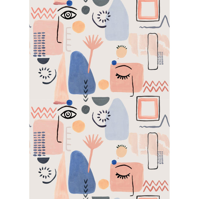Galerie RB249 Day Dreamers Abstract Multi-colored Mural RB249 Multi-colored Mural