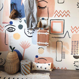 Galerie RB249 Day Dreamers Abstract Multi-colored Mural RB249 Multi-colored Mural