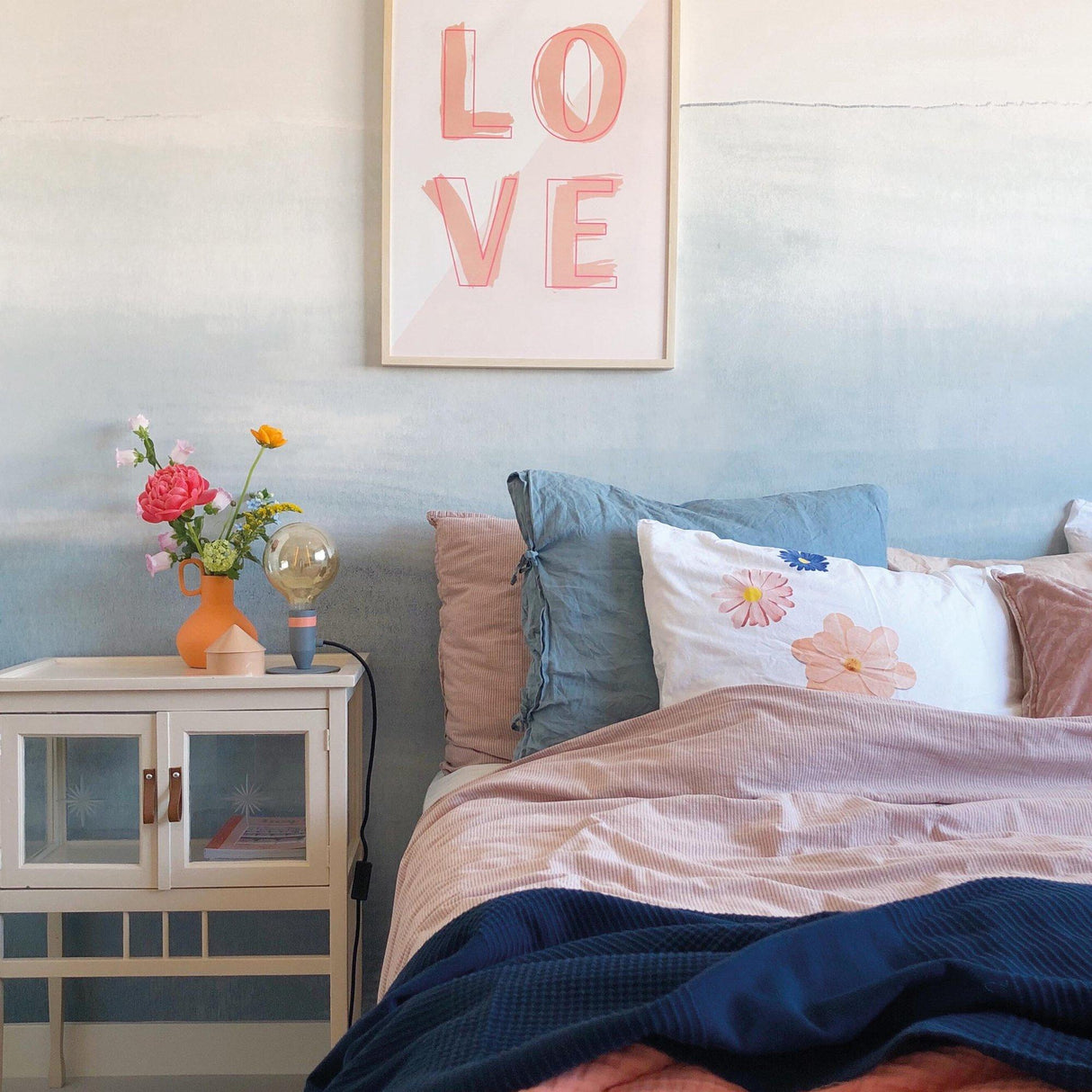 Galerie RB251 Day Dreamers Layered Blue Mural RB251 Blue Mural