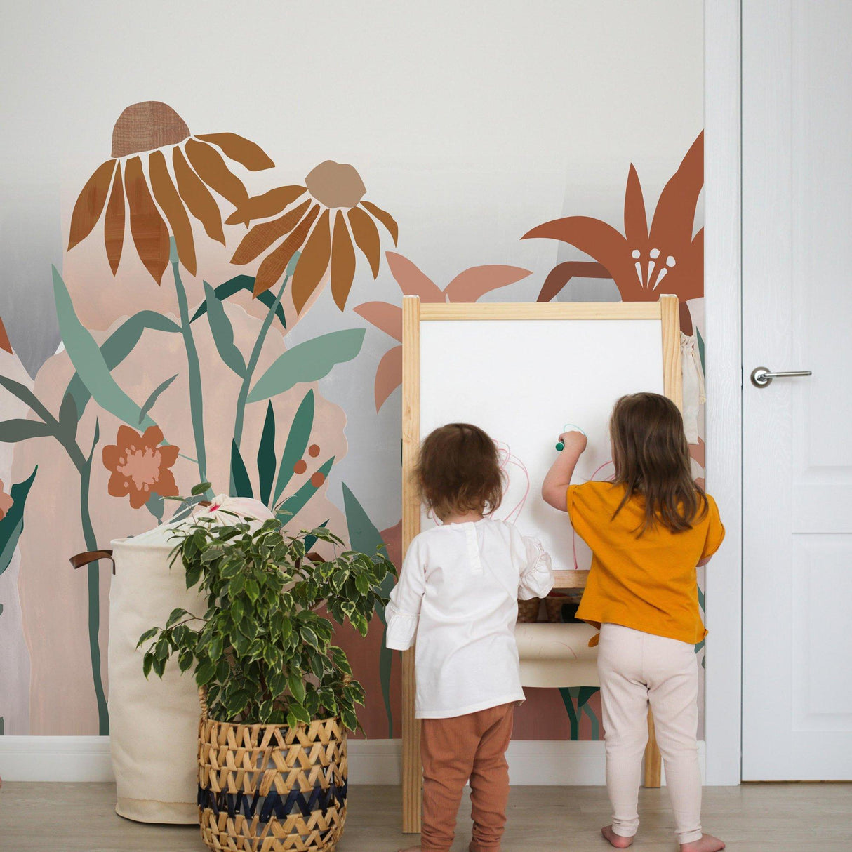 Galerie RB303 Day Dreamers Flowers Multi-colored Mural RB303 Multi-colored Mural