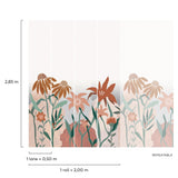 Galerie RB303 Day Dreamers Flowers Multi-colored Mural RB303 Multi-colored Mural