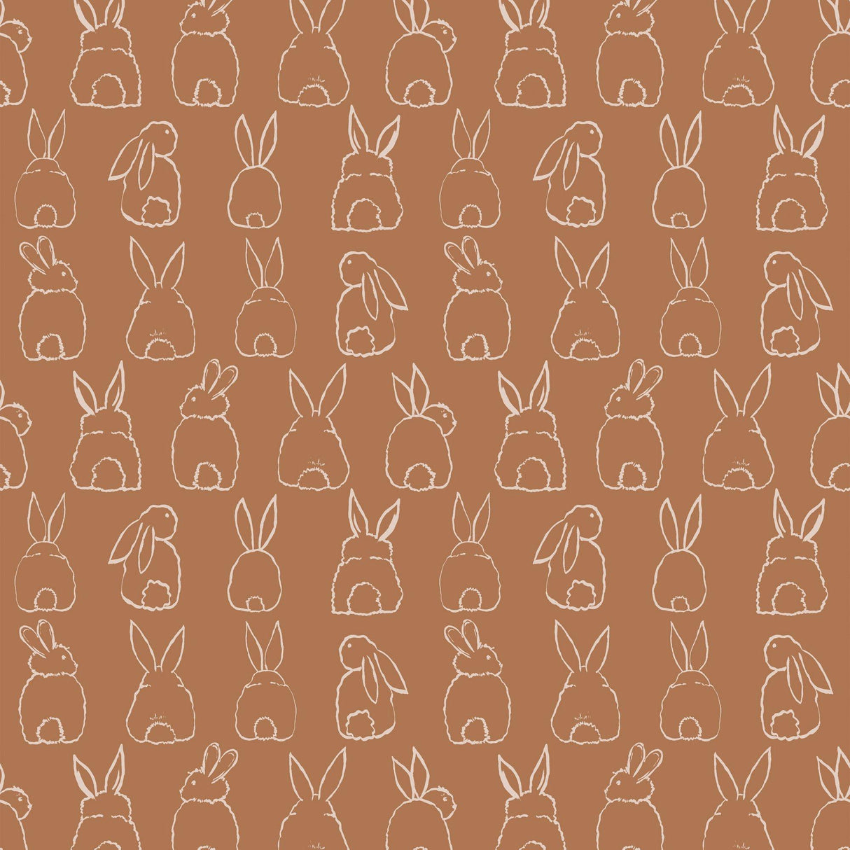 Galerie RB312 Day Dreamers Bunnies Brown Mural RB312 Brown Mural