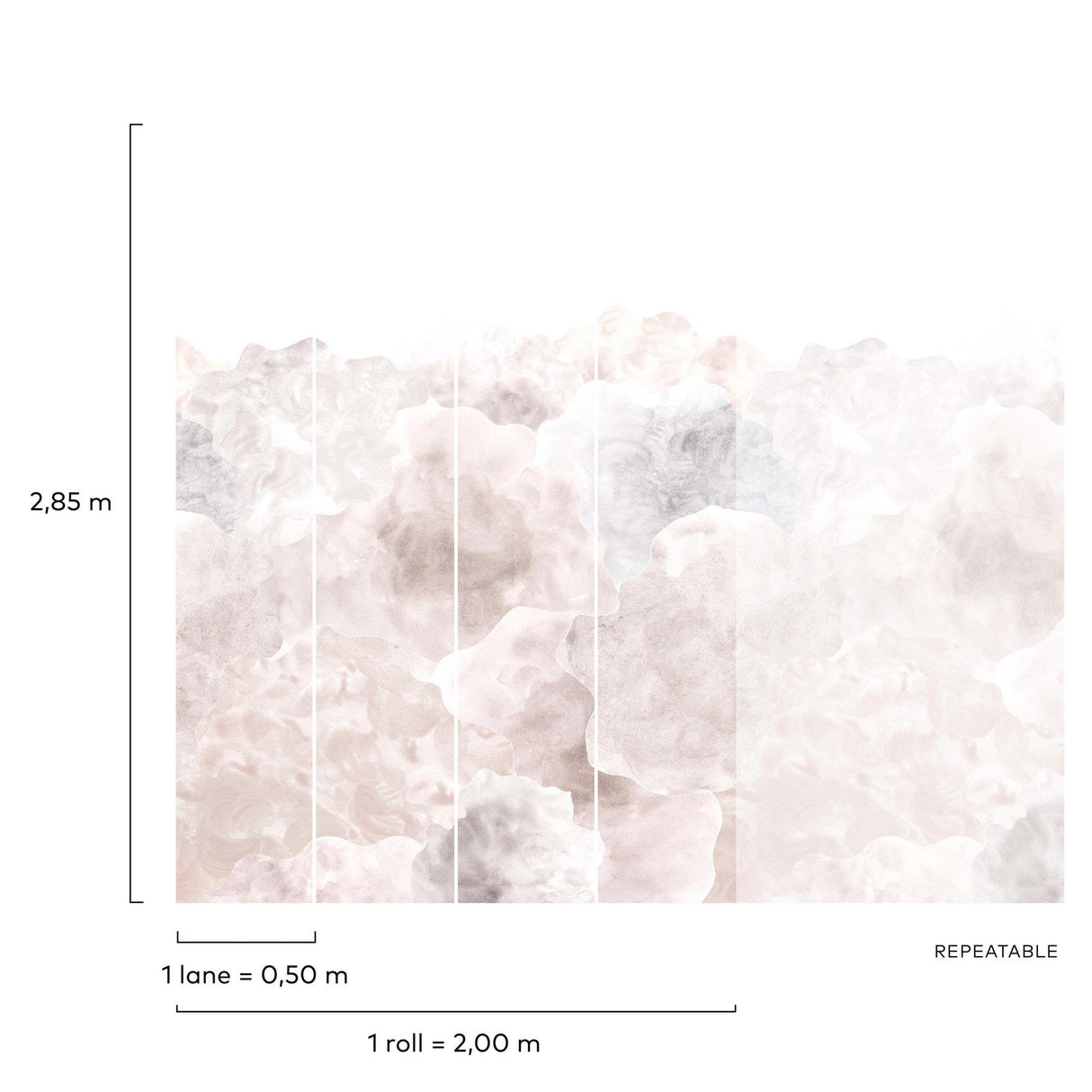 Galerie RB315 Day Dreamers Heaven Pink Mural RB315 Pink Mural