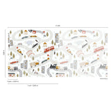 Galerie RB383 Day Dreamers Kids Multi-colored Mural RB383 Multi-colored Mural